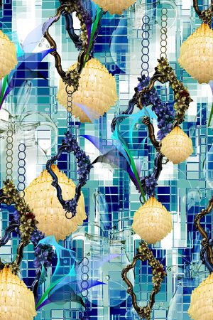 抽象印花华亿平台图片