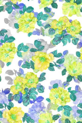 383324-白底渐变手绘涂鸦花卉