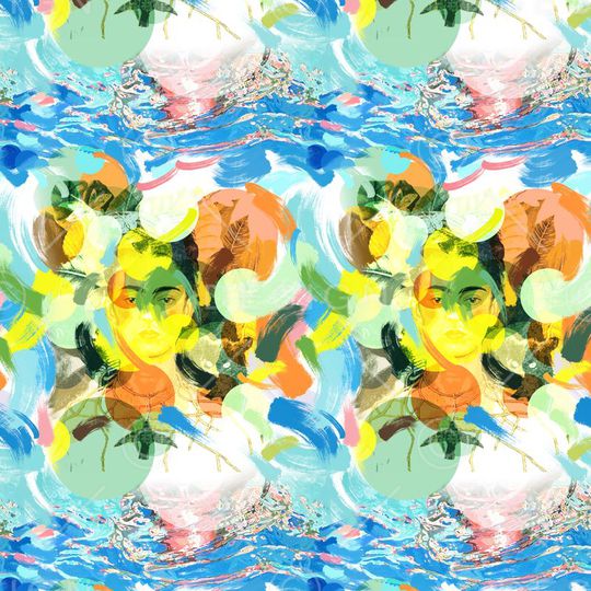 笔触印花华亿平台图片