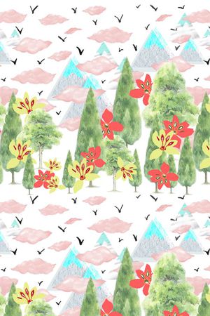 清新甜美印花华亿平台图片