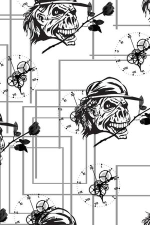 黑色印花华亿平台图片