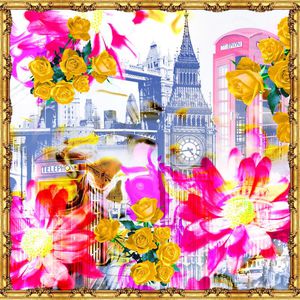 热带叶子印花华亿平台图片