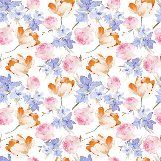 清新自然印花华亿平台图片