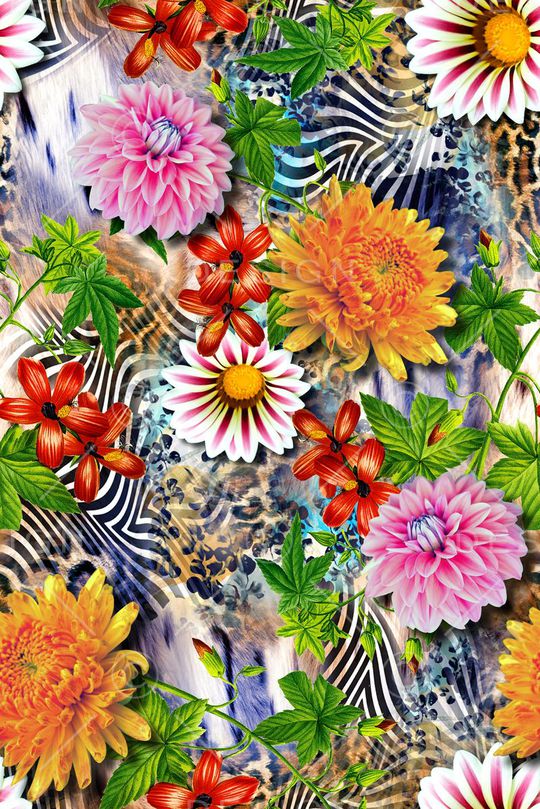 抽象印花华亿平台图片