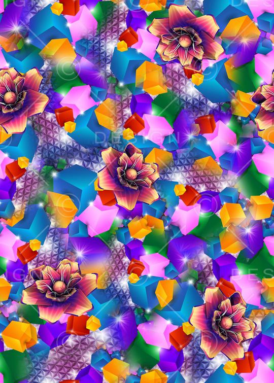 抽象印花华亿平台图片