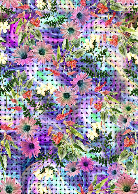 抽象印花华亿平台图片