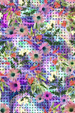 抽象印花华亿平台图片