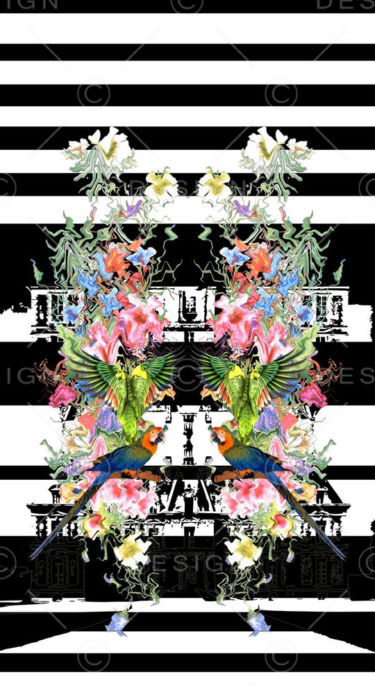 动物花卉印花华亿平台图片