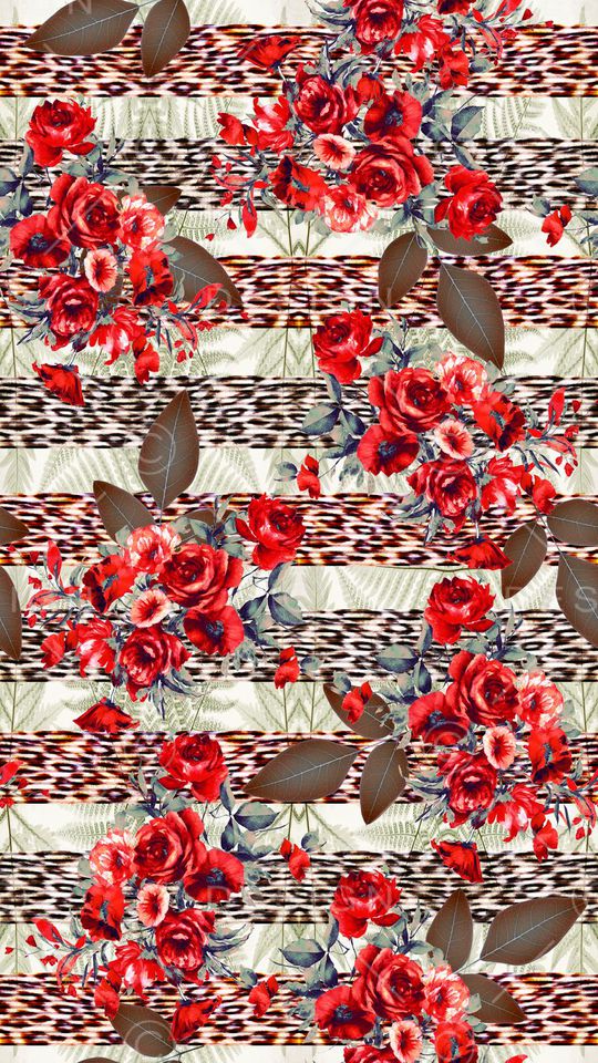 动物纹印花华亿平台图片