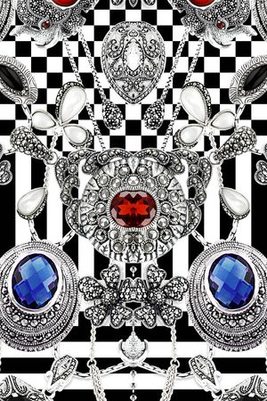 方格印花华亿平台图片