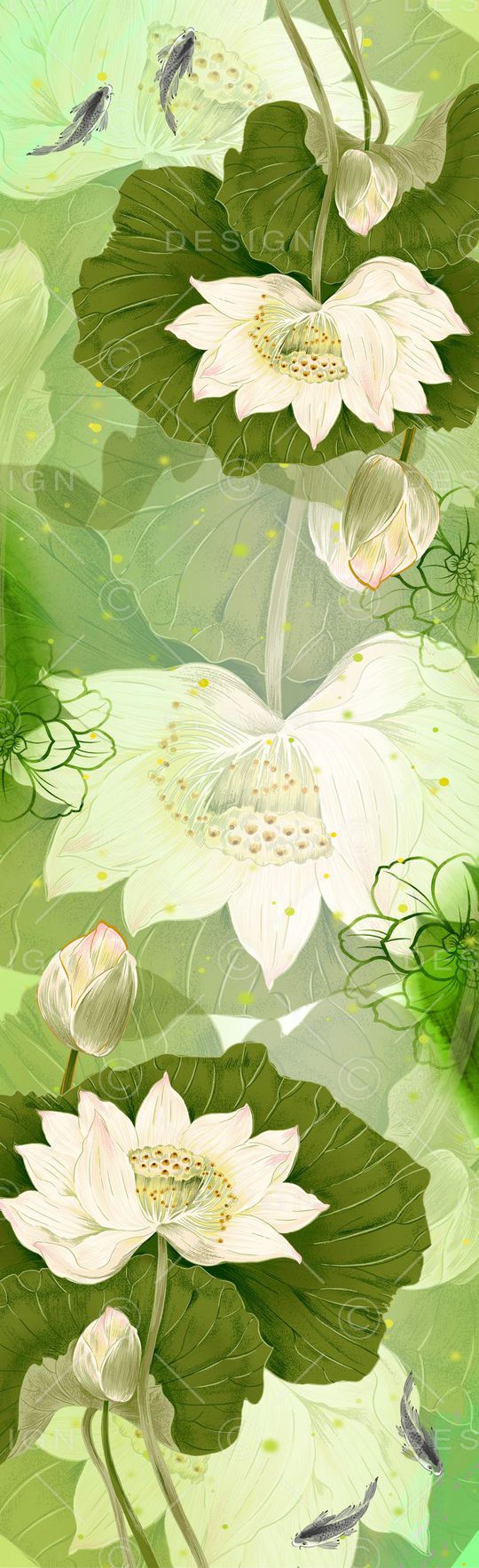 荷花印花华亿平台图片