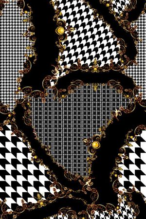 几何元素印花华亿平台图片