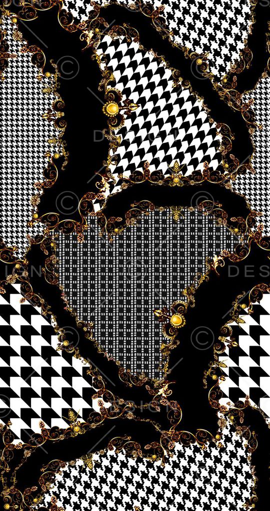 几何元素印花华亿平台图片