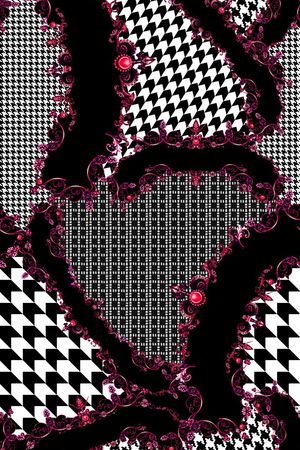 几何元素印花华亿平台图片