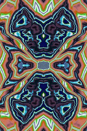 几何图形印花华亿平台图片