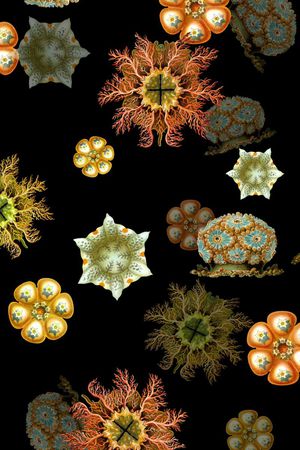 绚丽大气印花华亿平台图片