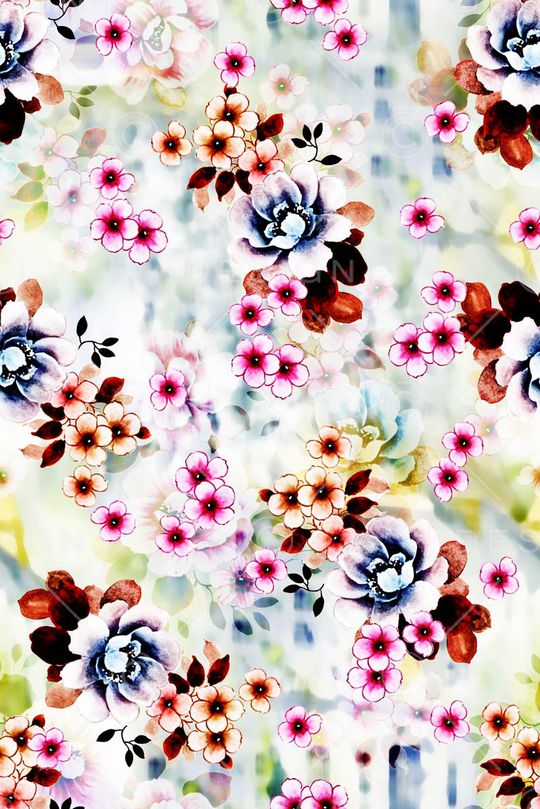 碎花印花华亿平台图片