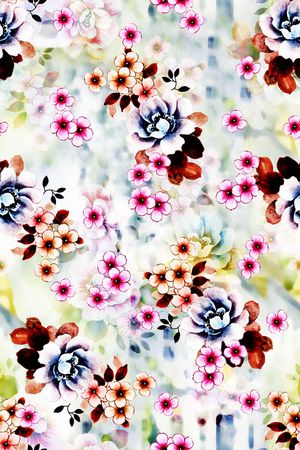 碎花印花华亿平台图片