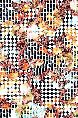 格纹印花华亿平台图片