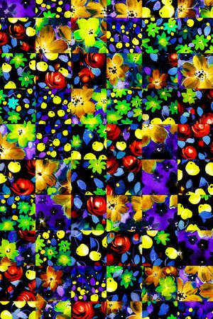 格子印花华亿平台图片