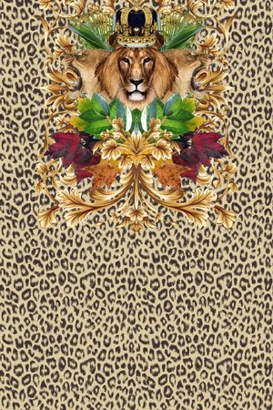 豹纹印花华亿平台图片