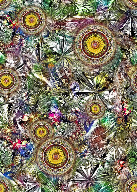 抽象印花华亿平台图片