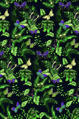 蝴蝶印花华亿平台图片