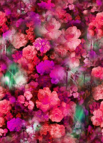 384467-潮流复古碎花