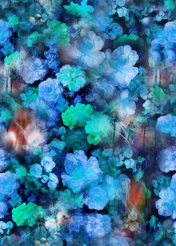 384468-潮流复古碎花