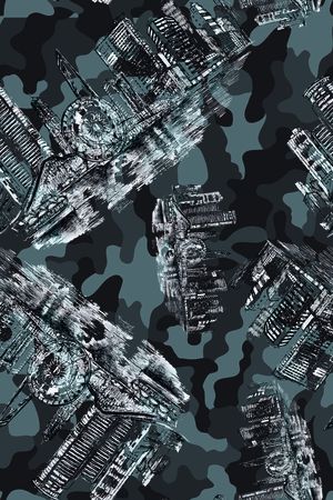 迷彩印花华亿平台图片