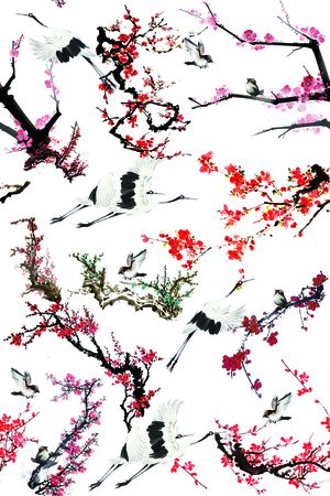 中国风印花华亿平台图片