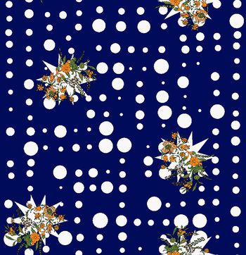 384684-时尚波点 喇叭花 