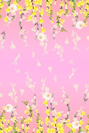 田园风印花华亿平台图片