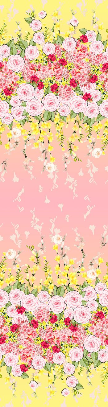 384758-双边定位花卉围巾华亿平台