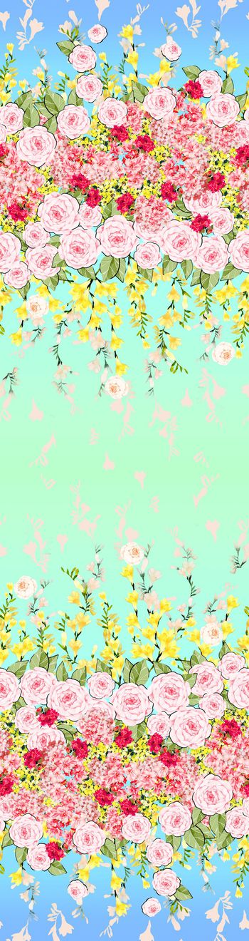 384759-双边定位花卉围巾华亿平台