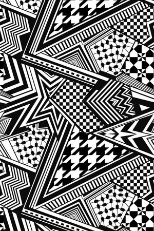 黑白印花华亿平台图片