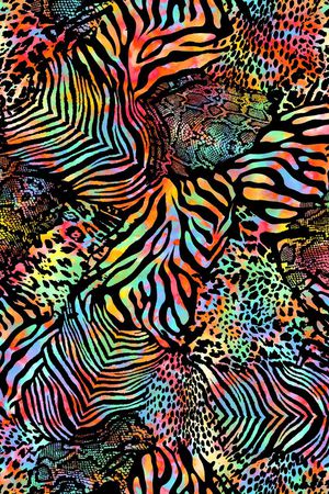 动物纹印花华亿平台图片