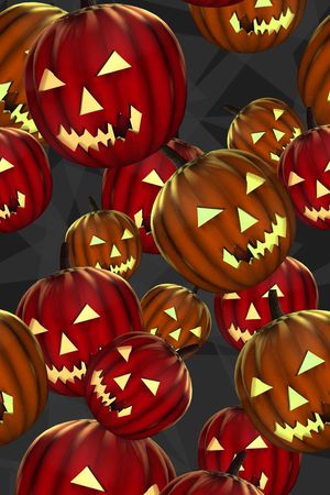 南瓜灯印花华亿平台图片