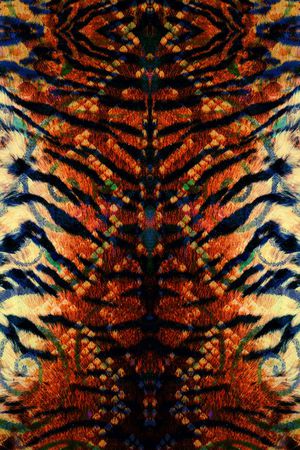 动物纹印花华亿平台图片