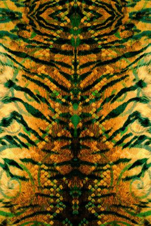 动物纹印花华亿平台图片