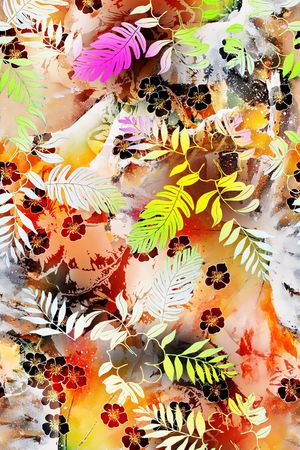 抽象印花华亿平台图片