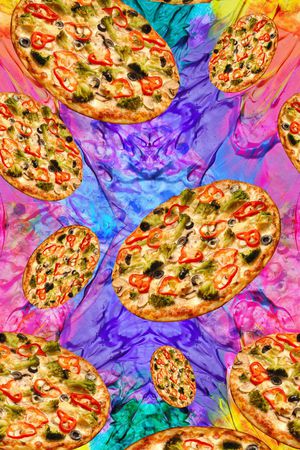 披萨印花华亿平台图片