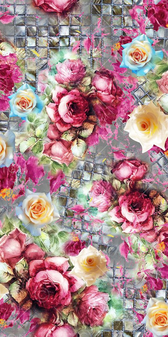 格子花印花华亿平台图片