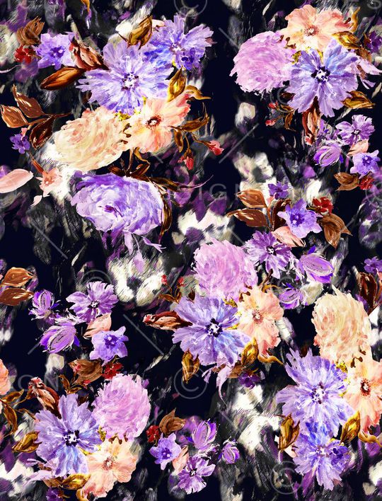 手绘印花华亿平台图片