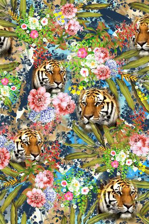 抽象印花华亿平台图片