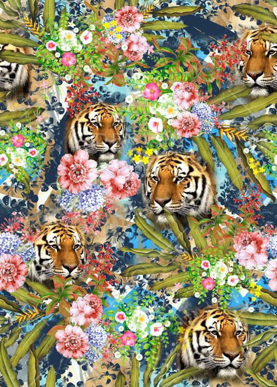 抽象印花华亿平台图片