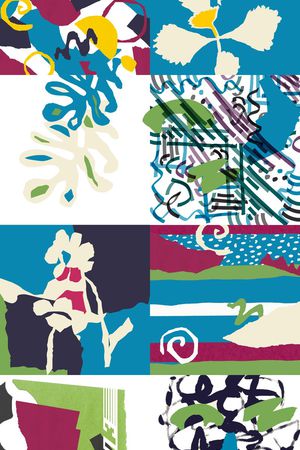 抽象印花华亿平台图片