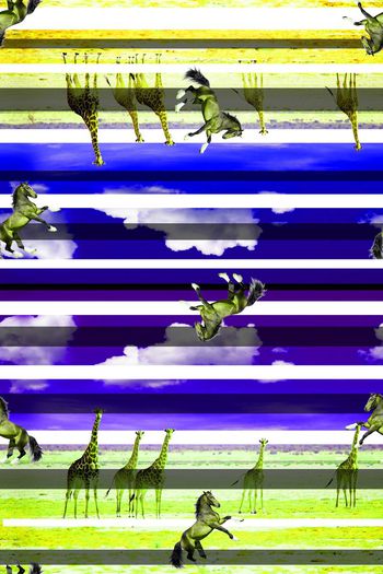 385504-自然渐变灵魂奔腾男女装