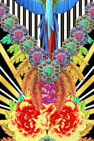 欧式宫廷印花华亿平台图片