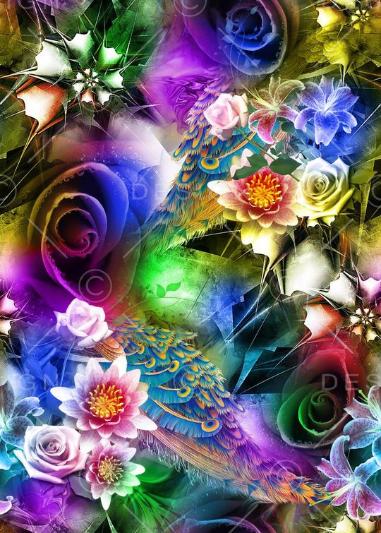 抽象印花华亿平台图片